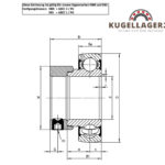 SKF SA 207 G Lagereinsatz 35x72x38 9 mm